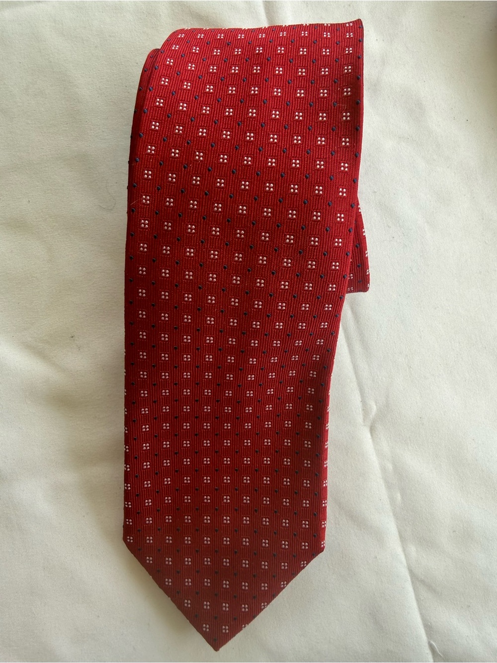 Vintage Chaps Red Micro-Pattern Men's Tie
